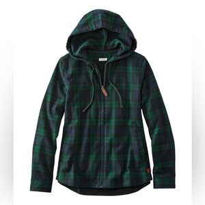 L.L Bean Women’s Small Scotch Plaid Flannel Shirt, Relaxed Zip Hoodie 2026-1e1